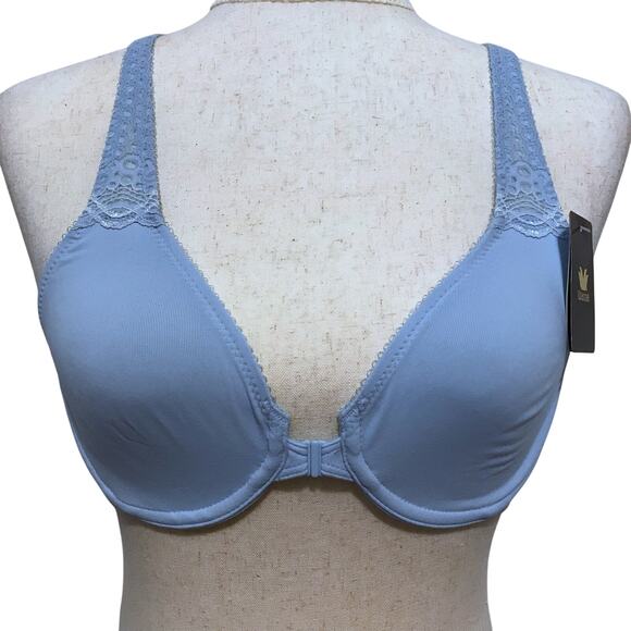 Wacoal NWT Blue Front Close Bra Women 34B - Picture 1 of 12